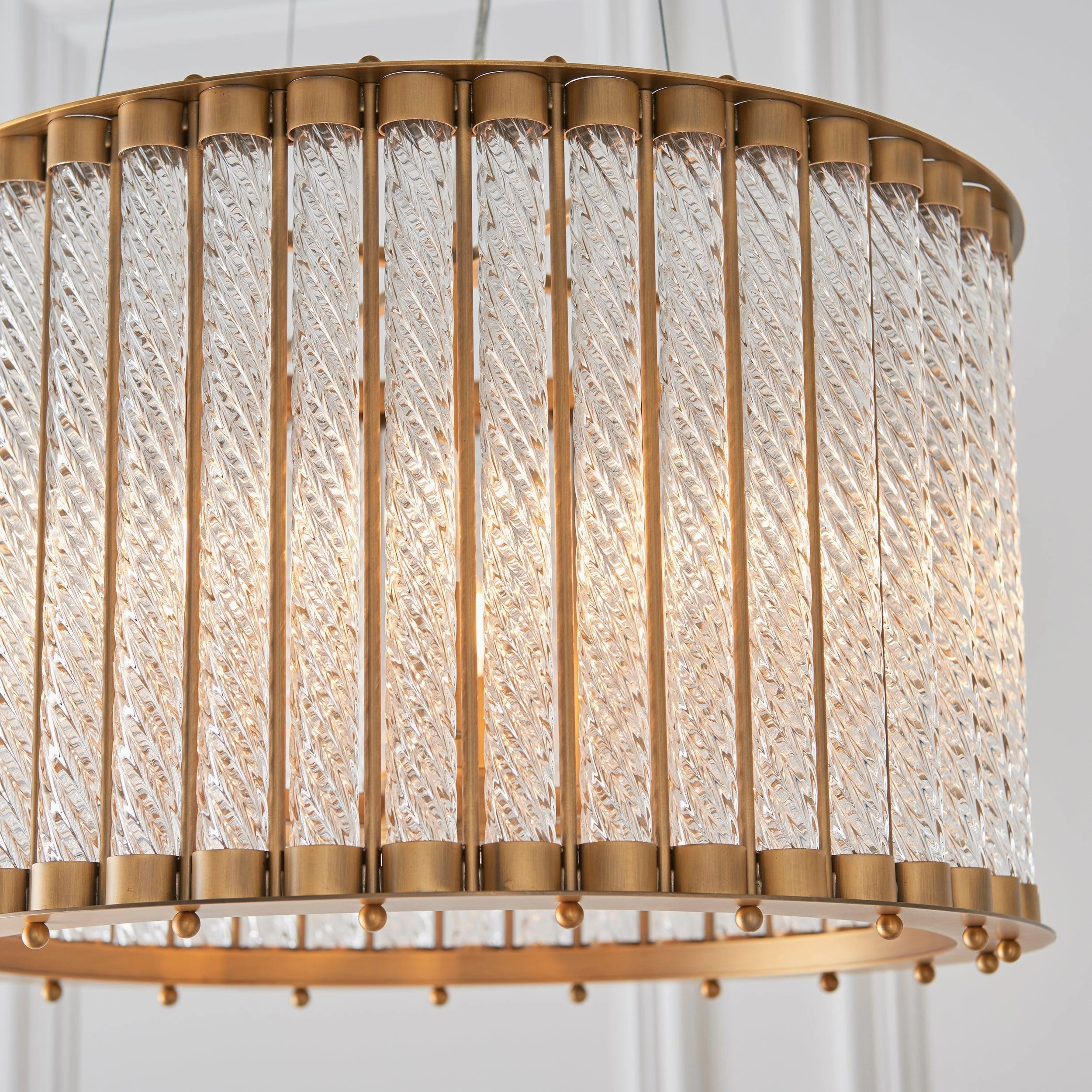 Romola 6 Light Glass Tube Ceiling Pendant Light
