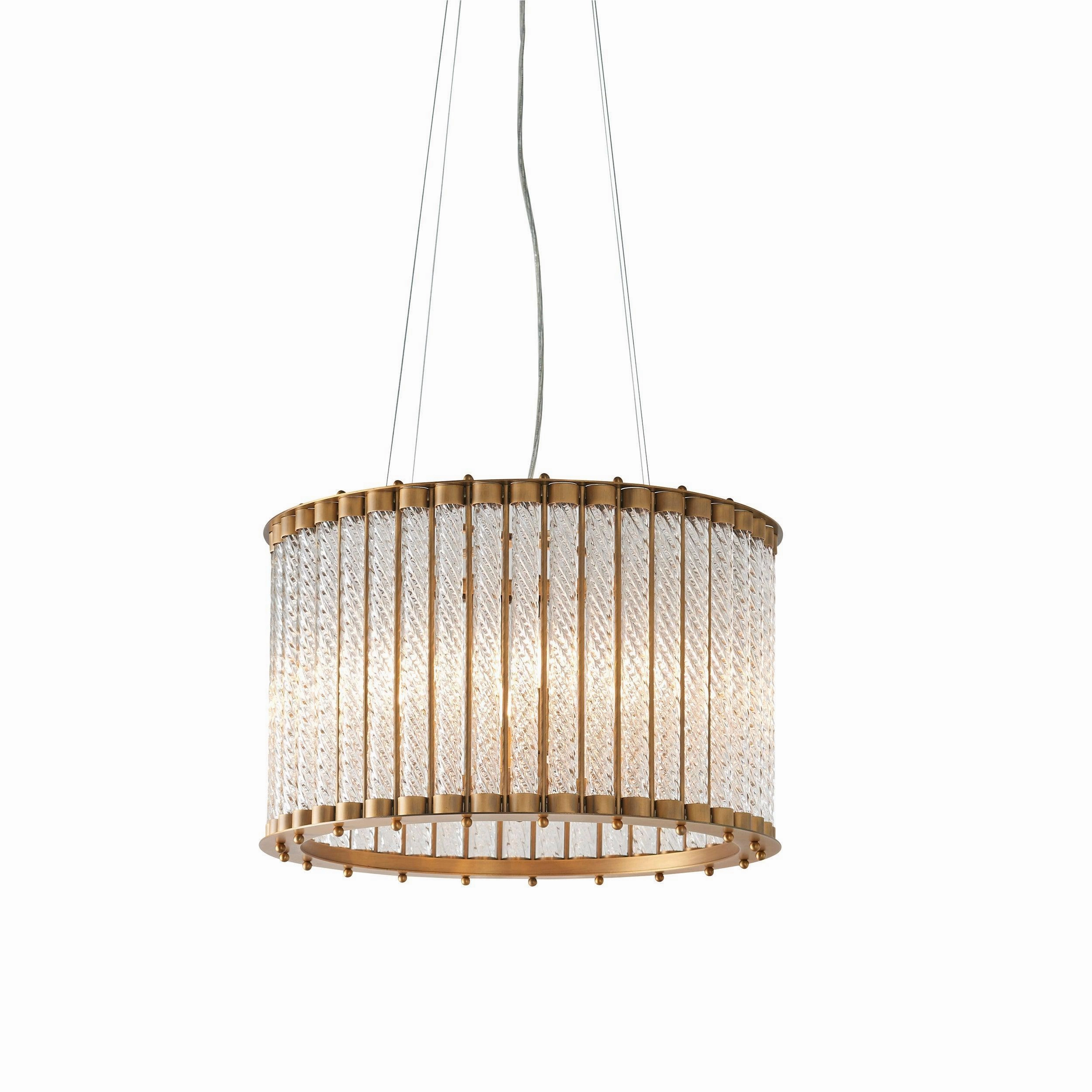 Romola 6 Light Glass Tube Ceiling Pendant Light