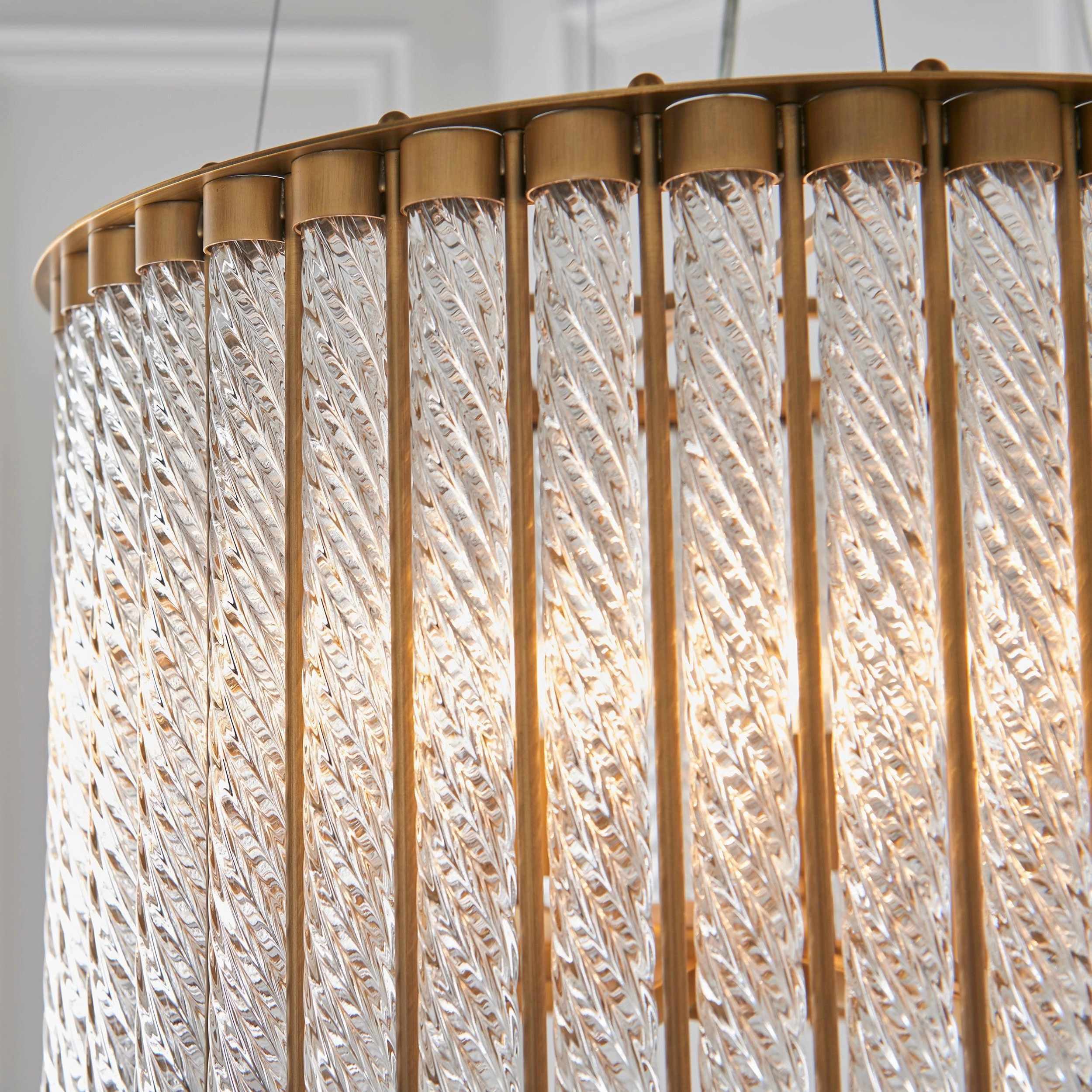 Romola 6 Light Glass Tube Ceiling Pendant Light