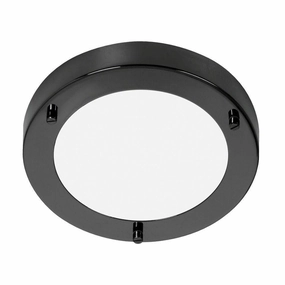 Rondo Mirror Black Flush Bathroom Ceiling Light simple ceiling design light