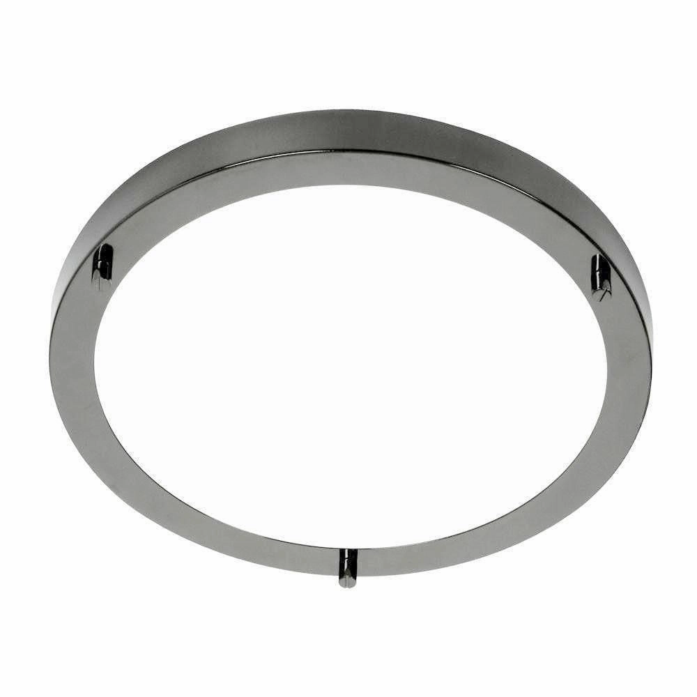 Rondo Mirror Black Large Flush Bathroom Ceiling Light simple ceiling design light