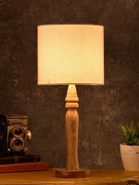 Round Brown Lamp with Taper Off White Cotton Shade Louis Poulsen chandelier