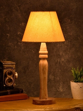 Round Brown Lamp with Taper Yellow Cotton Shade Louis Poulsen chandelier