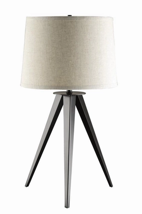 Sabat Tripod Base Table Lamp Black and Light Grey mini decorative bulb