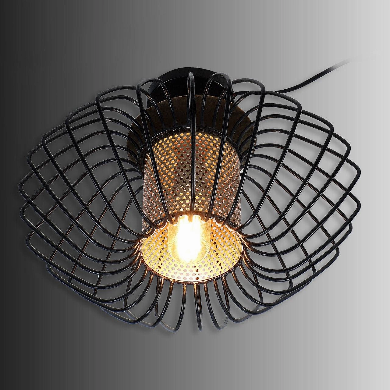 Salma 1 Head Black Mordern Chandelier By SS Lightings