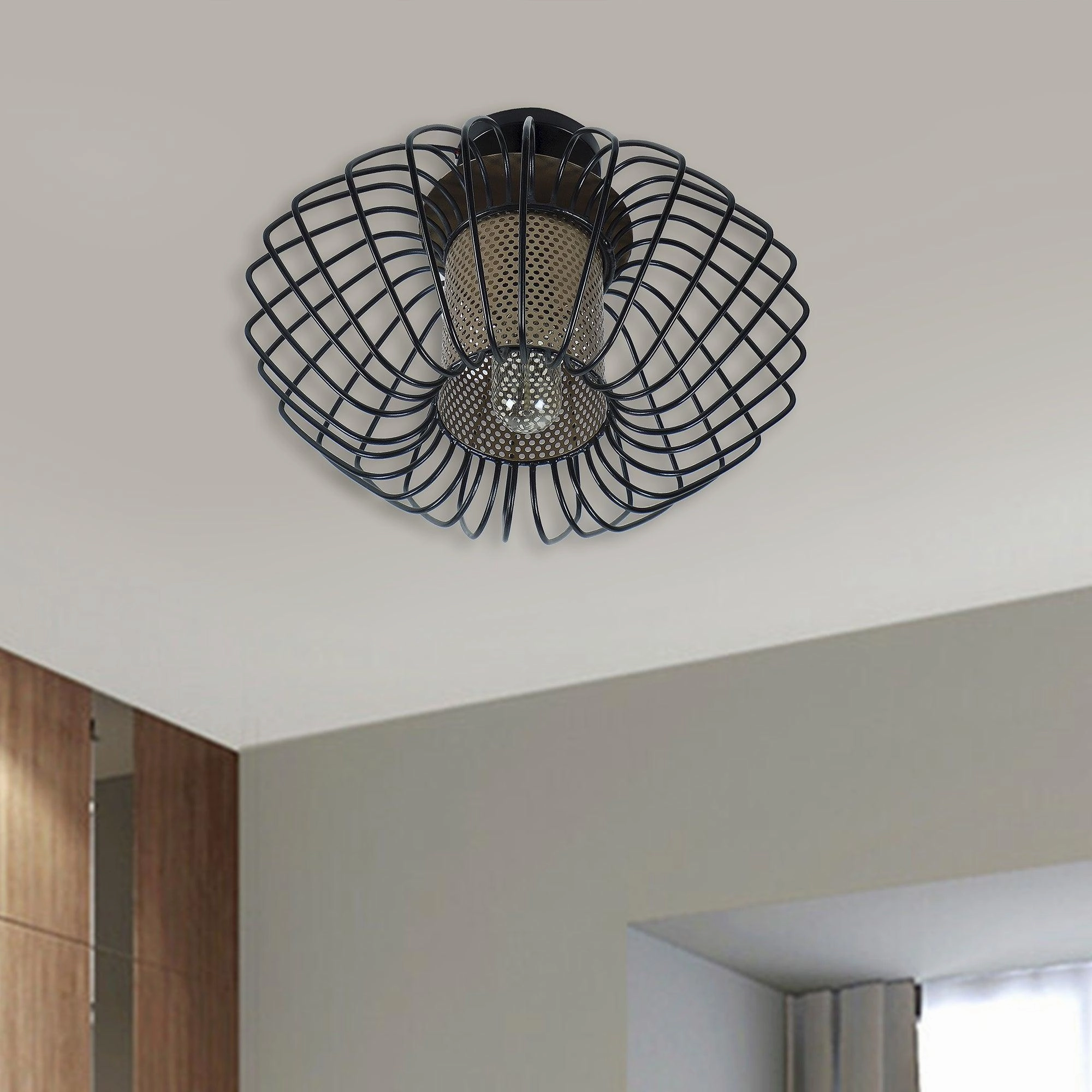 Salma 1 Head Black Mordern Chandelier By SS Lightings