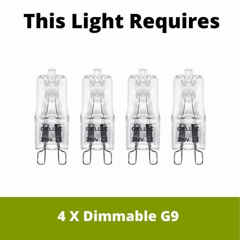 Sare 4 Light Antique Brass Flush Ceiling Light