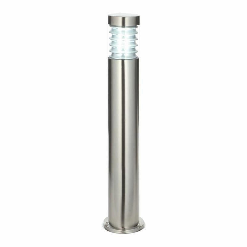 Saxby Equinox Brushed Steel Outdoor Bollard Light indoor ambient light