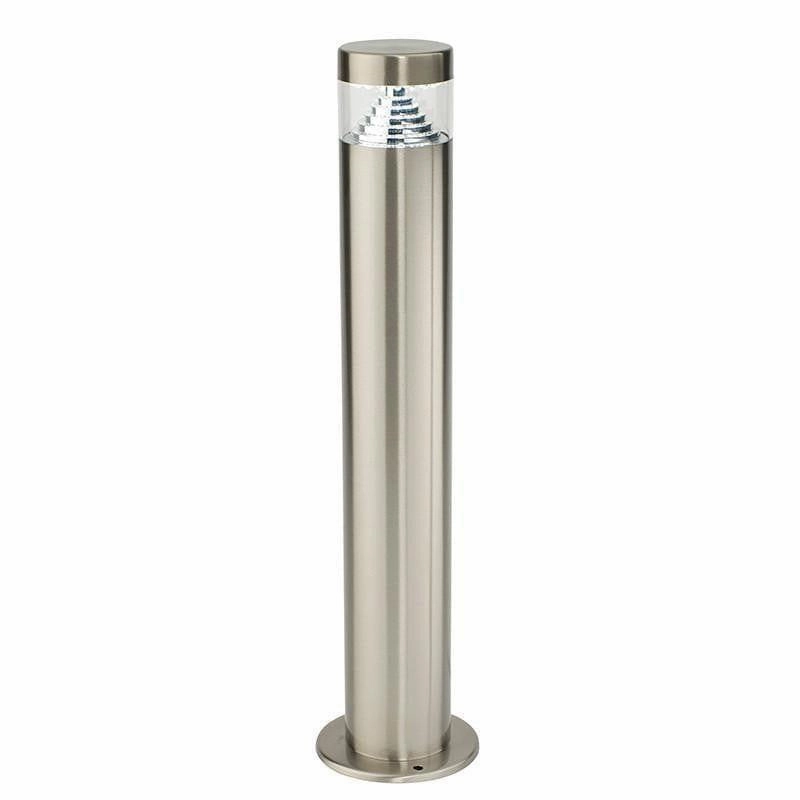 Saxby Pyramid Brushed Stainless Steel Outdoor Post Light outdoor wall lamp