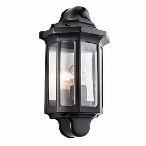 Saxby Traditional Satin Black Outdoor Wall Light outdoor wall lamp