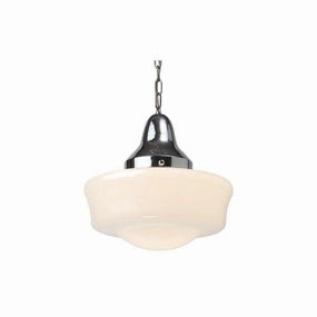 School White Flashed Opal Art Deco Ceiling Light KansaSCHOOL42 modern ceiling lamp