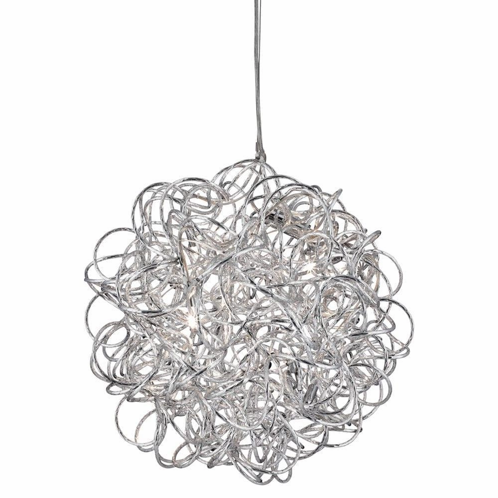 Scribble 6 Light Tangled Aluminium Ceiling Pendant minimalist ceiling light