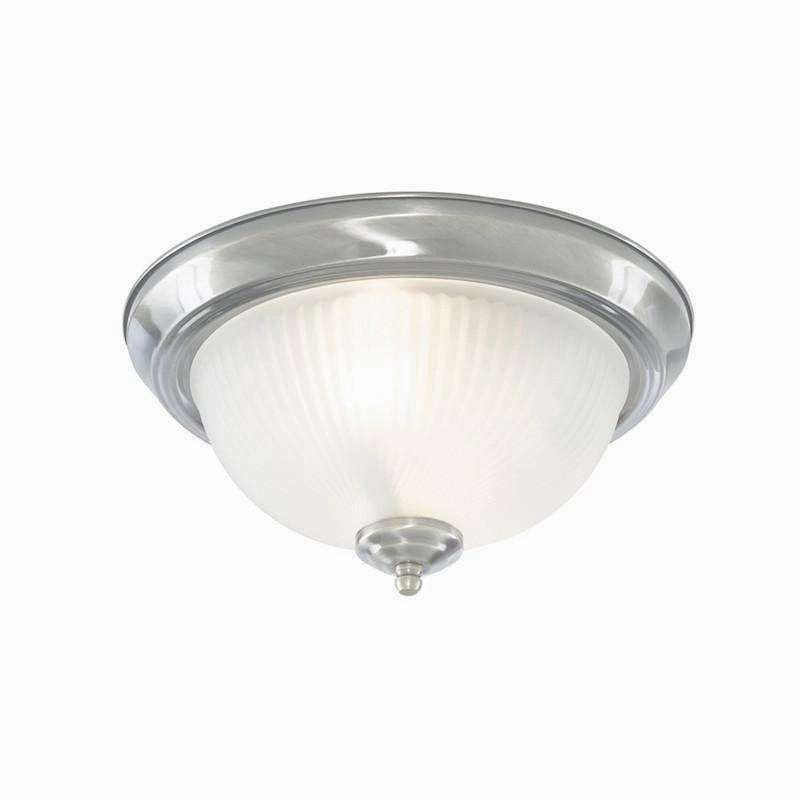 Searchlight American Diner Chrome Flush Ceiling Light simple ceiling design light