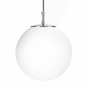 Searchlight Atom Silver & Opal Glass Pendant Ceiling Light simple ceiling design light