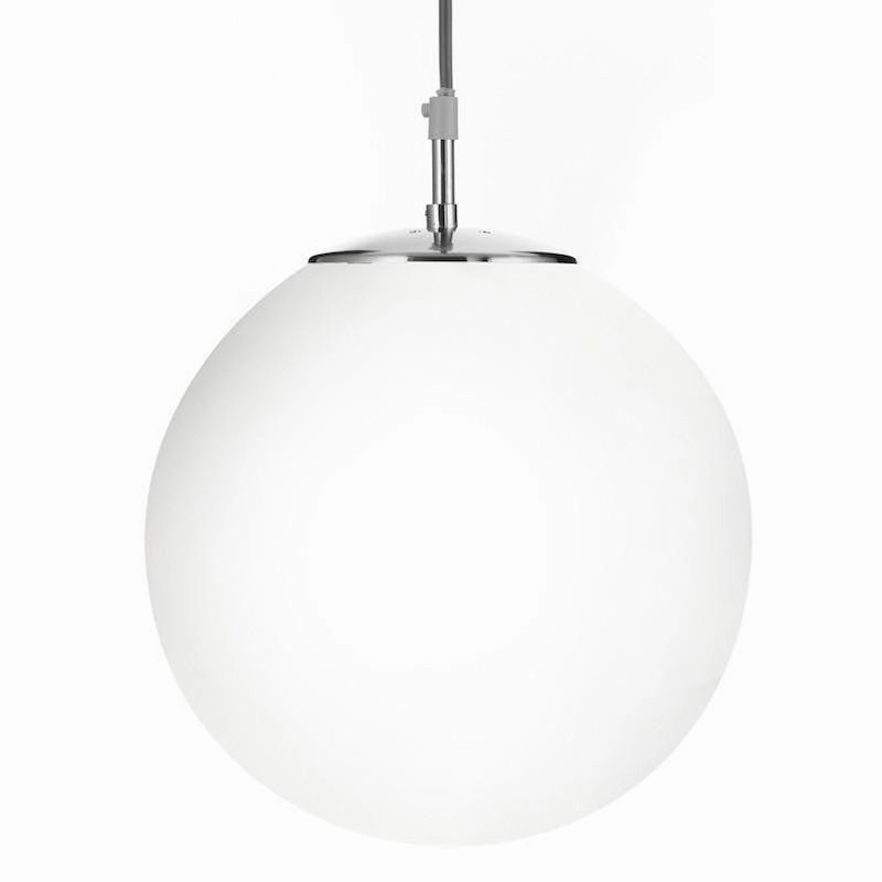 Searchlight Atom Silver & Opal Glass Small Ceiling Pendant simple ceiling design light