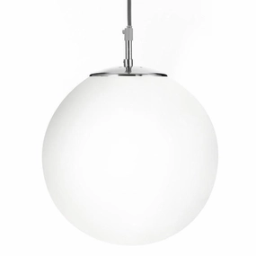 Searchlight Atom Silver & Opal Glass Small Ceiling Pendant modern ceiling lamp