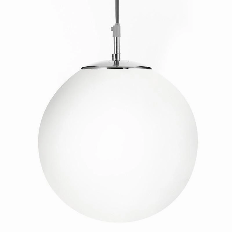 Searchlight Atom Silver & Opal Glass Small Ceiling Pendant modern ceiling lamp