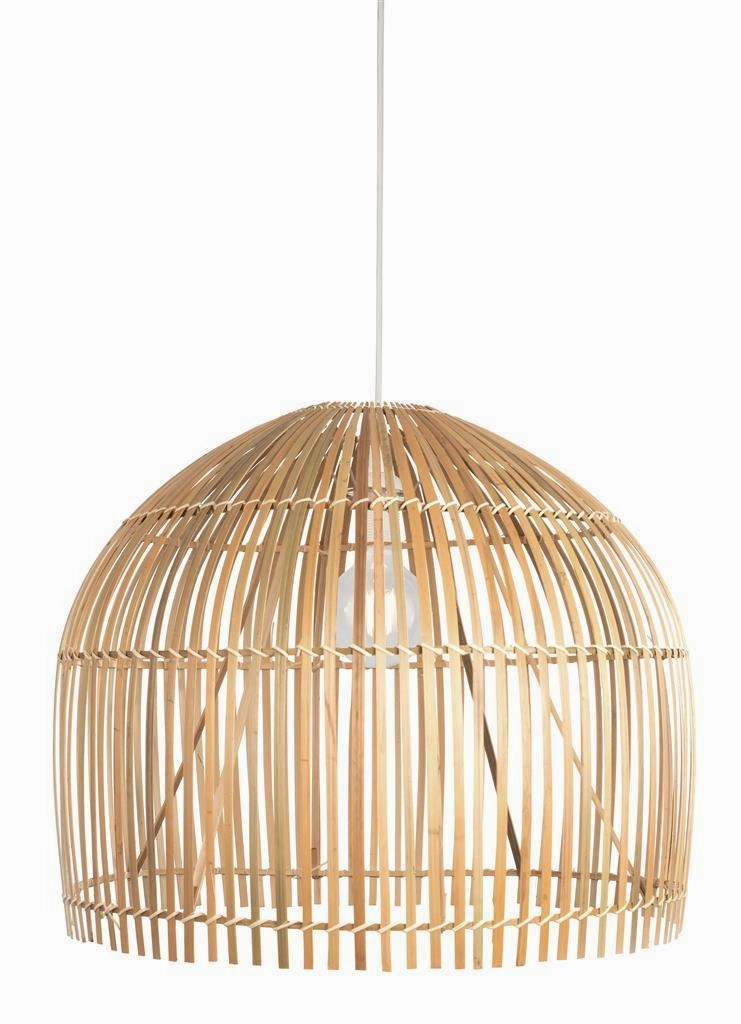 Searchlight Bali 1 Light Ceiling Pendant - Bamboo Shade minimalist ceiling light