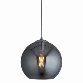 Searchlight Balls Ceiling Pendant - Chrome & Smoked Glass simple ceiling design light