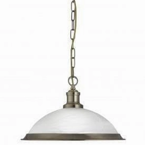 Searchlight Bistro Antique Brass Pendant Ceiling Light simple ceiling design light
