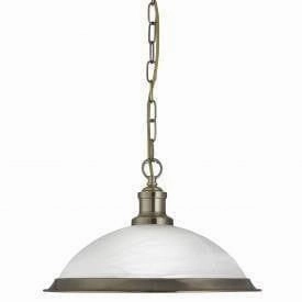 Searchlight Bistro Antique Brass Pendant Ceiling Light simple ceiling design light