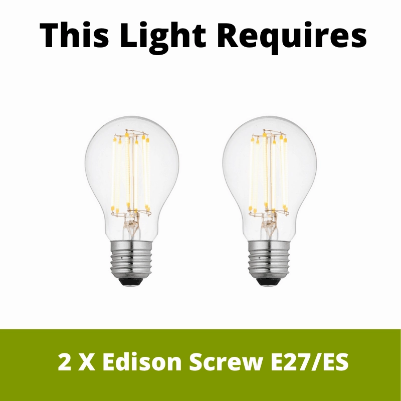Searchlight Bistro Silver 2 Light Bar Pendant Ceiling Light