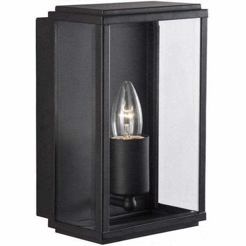 Searchlight Box Black Outdoor Wall Light - IP44 indoor ambient light