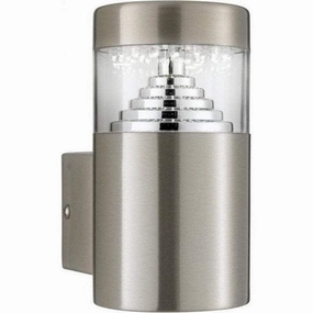 Searchlight Brooklyn Stainless Steel Outdoor LED Wall Light outdoor wall lamp