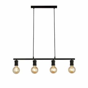 Searchlight Dance 4 Light Black Bar Ceiling Pendant Light minimalist ceiling light