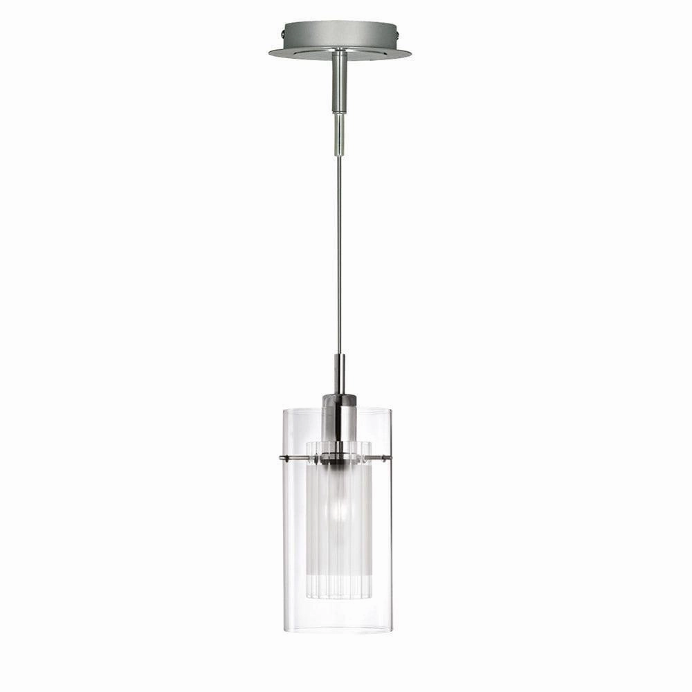 Searchlight Duo I Chrome Double Glass Ceiling Pendant modern ceiling lamp