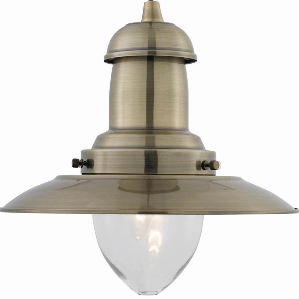 Searchlight Fisherman Ceiling Pendant - Antique Brass