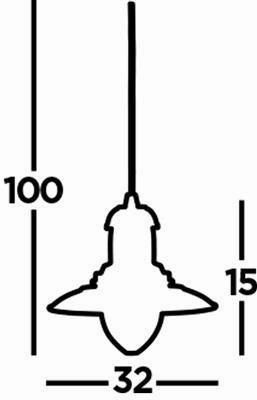 Searchlight Fisherman Ceiling Pendant - Antique Brass