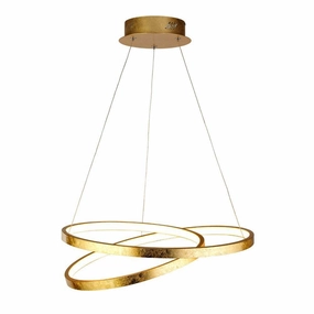 Searchlight Float LED Gold Leaf Ceiling Pendant Light minimalist ceiling light