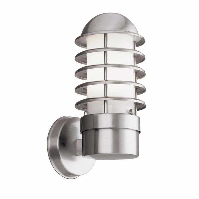 Searchlight Louvre Stainless Steel Outdoor Wall Light - 30cm indoor ambient light