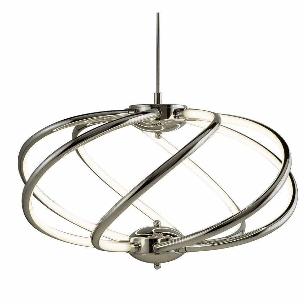 Searchlight Magic 7 Curved Arm LED Chrome Ceiling Pendant minimalist ceiling light