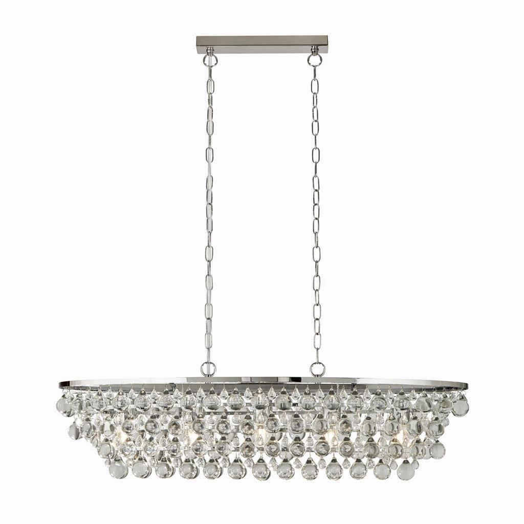 Searchlight Michelle 5 Light Chrome Oval Ceiling Pendant minimalist ceiling light