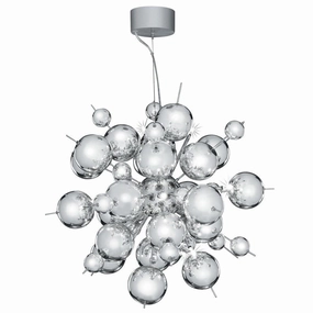 Searchlight Molecule 12 Light Chrome Balls Ceiling Pendant minimalist ceiling light