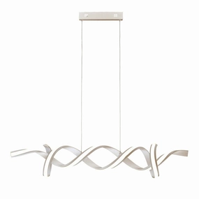 Searchlight Music 32W LED Satin Silver Ceiling Pendant minimalist ceiling light