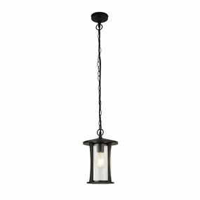 Searchlight Pagoda 1 Light Outdoor Black Ceiling Pendant minimalist ceiling light