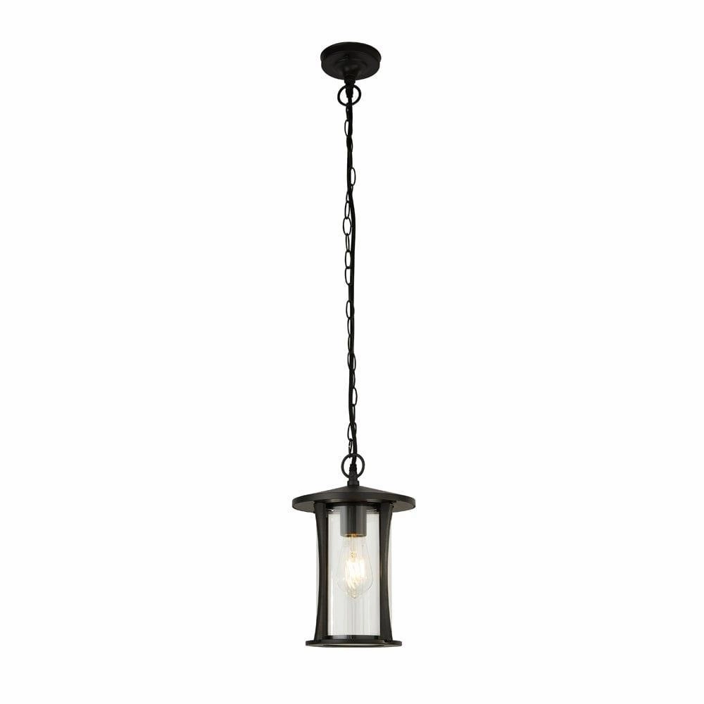 Searchlight Pagoda 1 Light Outdoor Black Ceiling Pendant minimalist ceiling light