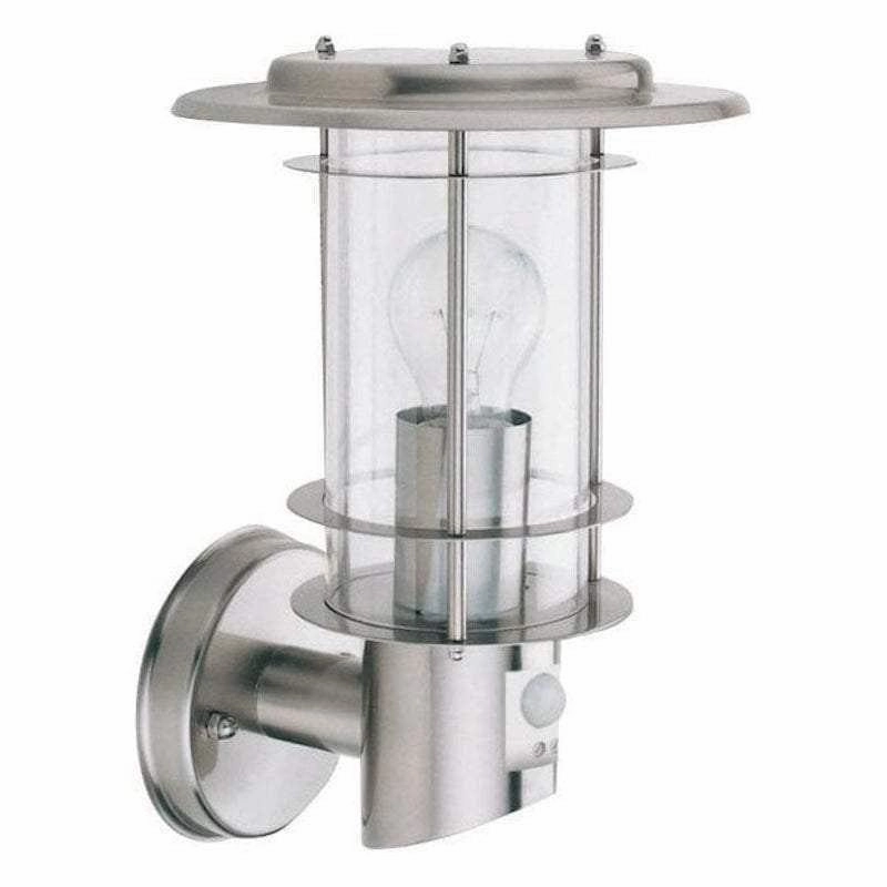 Searchlight Stainless Steel Outdoor PIR Wall Light outdoor wall lamp