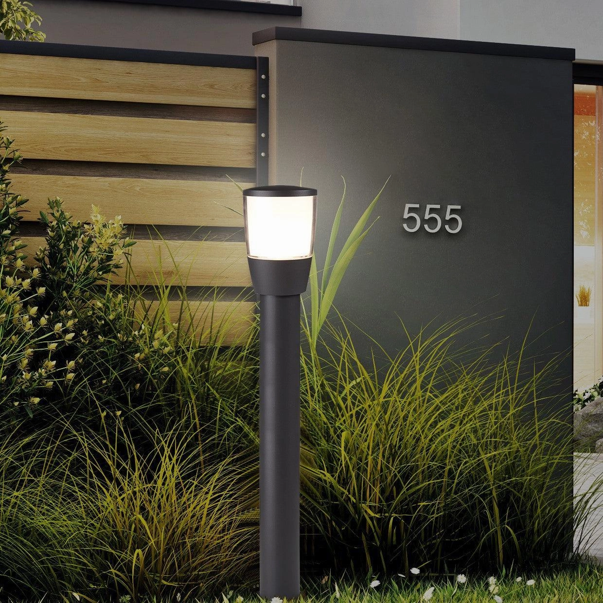Searchlight Tucson Large Black Outdoor Bollard Light