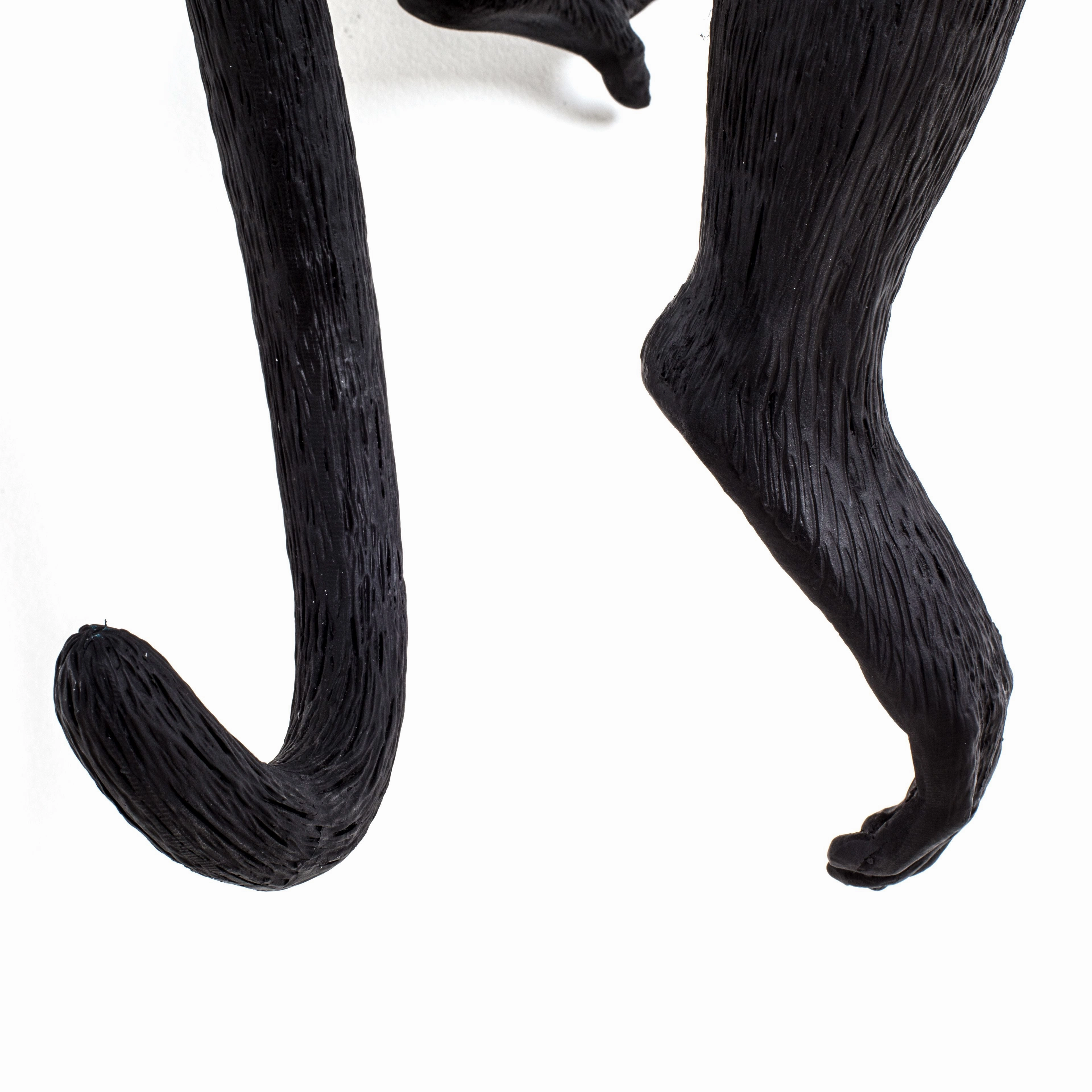 Seletti Monkey Outdoor Lamp Black, Hanging Left Hand