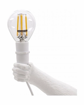 Seletti Monkey Outdoor Lamp Black, Light Bulb ambient lighting fixture