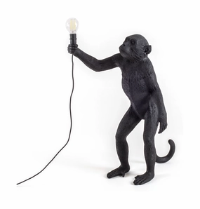 Seletti Monkey Outdoor Lamp Black, Standing ambient lighting fixture