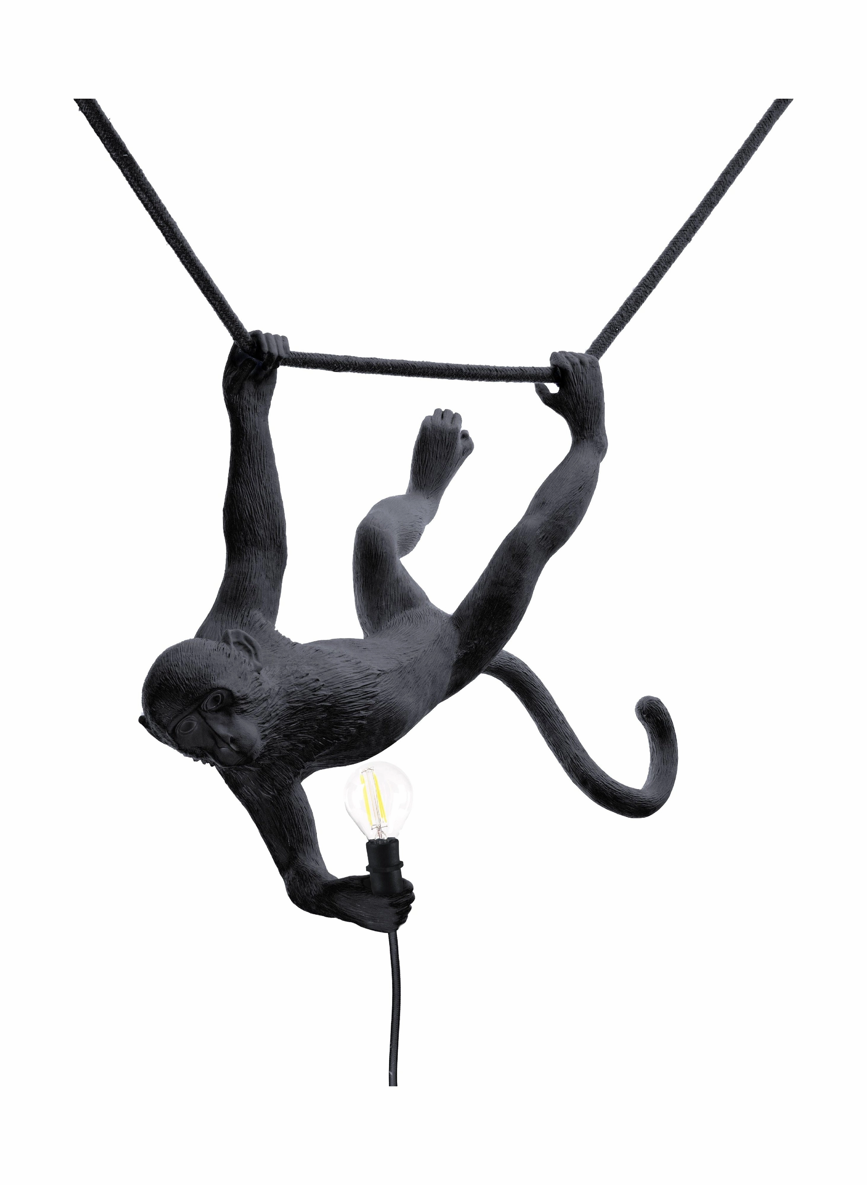 Seletti Monkey Outdoor Lamp Black, Swing ambient lighting fixture
