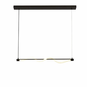 Serpent 1 Light LED Black & Acrylic Ceiling Pendant minimalist ceiling light