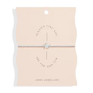 Share Happiness Aunties Like You Are Far Few Silver Plated Bracelet 7382 Joma Jewellery