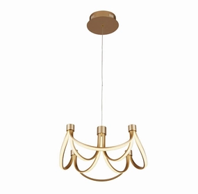 Signature 8 Arm LED Gold Semi-Flush/Pendant Ceiling Light minimalist ceiling light