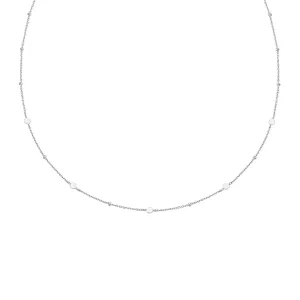 Silver Disc Station Necklace N063-01H Ania Haie Jewellery